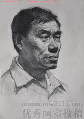 北京何尚畫室-美術(shù)高考-素描頭像-投稿作品20101014145_第一大中國(guó)美術(shù)高考網(wǎng)ms211